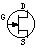 Veldeffecttransistor symbool